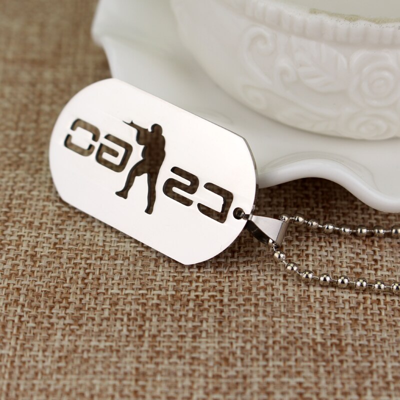 Popular Game CS GO Pendant Necklace Charm Silver Color Sniper Shape Jewelry Accessories For Men Statement Necklace