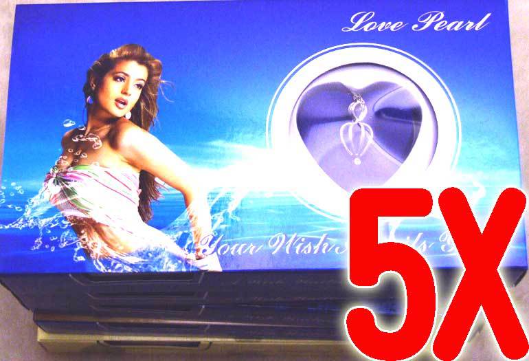 Popular  Gift  5X Heart pendant Wish Pearl Necklace-wish waiting come true-3621 /retail Free ship