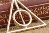 Popular Movie Harry Deathly Hallows Pendant Necklace Movie Trendy Jewelry Long Chain Triangle Necklace 3 Colors