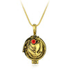 Popular Movie Vampire Diaries Necklace Elena Gilbert Vervain Romantic Crystal Pendant Necklace For Women Charm Jewelry