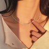Popular Silver Sparkling Clavicle Chain 925 Sterling Choker Necklace For Women Jewelry Party Wedding Birthday Gift Jewelry