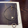 Popular Simple crystal Necklace of sweater chain necklace short Clavicle Chain Necklace paragraph trend Valentine's gift