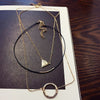 Popular Simple crystal Necklace of sweater chain necklace short Clavicle Chain Necklace paragraph trend Valentine's gift