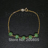 Popular Vintage Solid 18kt Yellow Gold Natural Green Emerald Bracelet NA0020