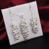 Popular brands 925 Sterling Silver Grape beads pendant earrings necklace Jewelry set for women wedding party Couple gift