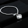 Popular brands 925 sterling Silver Kitty cat Bracelets for Women  designer Jewelry party wedding accessories gifts