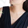 Popular brands 925 sterling Silver Pretty Square bracelet neckalce for women Party wedding accessories jewelry sets Gift
