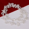Popular brands 925 sterling Silver beads bracelets neckalce for women Party wedding accessories jewelry sets Couple gift