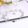 Popular brands 925 sterling Silver beads bracelets neckalce for women Party wedding accessories jewelry sets Couple gift