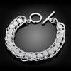Popular brands 925 sterling silver creativity circle Bracelets for woman man Wedding party Gifts noble designer jewelry