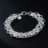 Popular brands 925 sterling silver fine geometric Bracelets for women man jewelry party wedding accessories Couple gifts