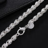 Popular brands 925 sterling silver geometry Bracelets necklaces for women party wedding accessories jewelry sets gifts