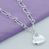 Popular brands 925 sterling silver romantic heart chain bracelets for women fine party wedding accessories gorgeous jewelry gift