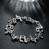 Popular brands Pretty Music note 925 sterling silver Bracelets for woman fine  fine jewelry Wedding party gifts