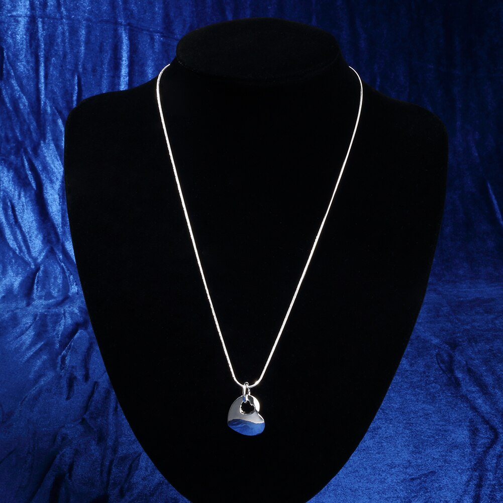 Popular brands Romantic Heart Pendant 925 Stamped Silver Necklace for Women streetwear Party Wedding Jewelry gifts