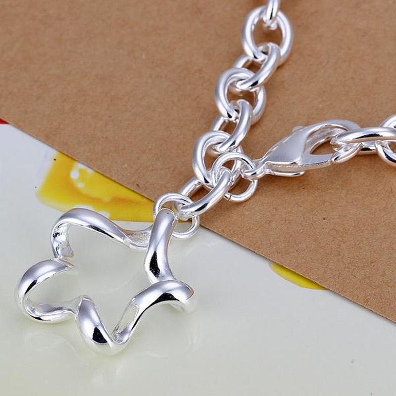 Popular brands beautiful star Pendant 925 sterling silver Bracelets for woman classic wedding party Gifts Jewelry
