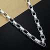 Popular brands classic men 5MM long box Chain 925 Sterling Silver Bracelets necklaces Jewelry set for women Party Gifts