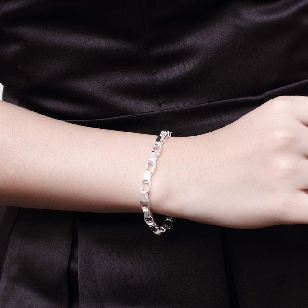 Popular brands classic men 5MM long box Chain 925 Sterling Silver Bracelets necklaces Jewelry set for women Party Gifts