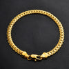 Popular classic 5MM Chain 18K gold fine 925 sterling Silver Bracelet for Women men Wedding Party Holiday gift Jewelry