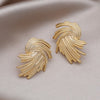 Popular jewelry in Europe and America 18K gold plating geometric long tassel chain earrings Elegant women's party