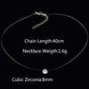 Poputton Female Transparent Fishing Line Necklace Silver Color Invisible Chain Women Rhinestone Choker Necklace Collier Femme