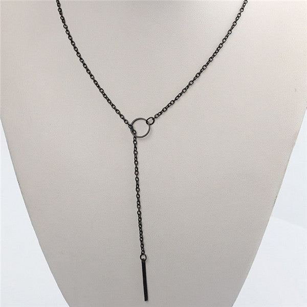 Minimalist Gold Color Silver Circle Choker Necklace Simple Infinity Cross Necklace Women Jewelry Collier Femme 2020