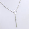 Minimalist Gold Color Silver Circle Choker Necklace Simple Infinity Cross Necklace Women Jewelry Collier Femme 2020
