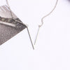 Silver Gold Color V Letter Necklace for women Jewerly Simple Female Pendant Necklace with Letter Collier Femme 2020