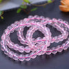 Powder Crystal Bracelet Woman A Powder Crystal Hand String Of Beads Color Good Recruit Peach Blossom 10mm