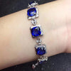 Premium Sapphire Bracelet shipped.Boutique ro blue, high purity, Symb of loyalty, constancy, love and honesty.The main ston