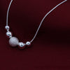 Pretty 925 Stamped Silver Classic Lucky beads Pendant Necklace For Women Wedding party noble Jewelry Holiday gifts