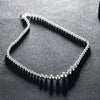 Pretty 925 Stamped Silver Smooth Beads Necklace for Women Men designer jewelry charms Classic Party Wedding Gifts