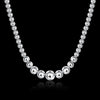 Pretty 925 Stamped Silver Smooth Beads Necklace for Women Men designer jewelry charms Classic Party Wedding Gifts