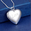 Pretty 925 Stamped Silver romantic LOVE Heart photo frame Pendant Necklace for woman charms Jewelry Wedding party Gifts