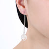 Pretty 925 Sterling Silver Exquisite Round tree long Earrings for Women party wedding Jewelry Christmas Gifts charms