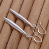 Pretty 925 Sterling Silver fine Earrings for Women lady Holiday gifts Street all-match charms Jewelry Wedding party