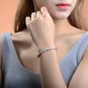 Pretty Shining gypsophila stars cuff bangles 999 sterling Silver Bracelets for Women fine wedding Party Gifts Jewelry