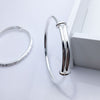Pretty Shining gypsophila stars cuff bangles 999 sterling Silver Bracelets for Women fine wedding Party Gifts Jewelry