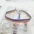 Pride Rainbow LGBT Choker Necklace for Couple Lover Clavicle Chain Women Moon Water Drop Pendant Wedding Party Jewelry Gift
