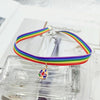 Pride Rainbow LGBT Choker Necklace for Couple Lover Clavicle Chain Women Moon Water Drop Pendant Wedding Party Jewelry Gift