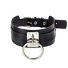 Pu Leather Oversized Choker Necklace Sexy Women Collar Bondage Goth Belt Choker Gothic Necklace Punk Jewelry Club Party