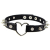 Pu Leather Oversized Choker Necklace Sexy Women Collar Bondage Goth Belt Choker Gothic Necklace Punk Jewelry Club Party