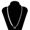 PuRui Asymmetry Pearl Beads Choker Necklace for Men/Women Gold/Silver Color Beaded Chains Necklaces on Neck Jewelry 2021