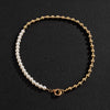 PuRui Asymmetry Pearl Beads Choker Necklace for Men/Women Gold/Silver Color Beaded Chains Necklaces on Neck Jewelry 2021