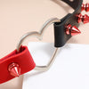Puck Colorful PU Leather Heart Choker Necklace Women Gothic Statement Jewelry Collier Wedding Bride Jewelry Gift