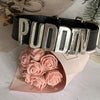 Puddin Necklace Bracelet Leather Choker Necklace Cosplay Choker Letter Collor Cosplay Accessory for Girl Halloween Party Jewelry