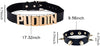 Puddin Necklace Rivets bracelet for Women Leather Choker Necklace Cosplay Choker Letter Collor Cosplay Accessory Halloween Party