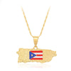 Puerto Rico Map Men's Pendant Exquisite Punk Hip Hop Necklace Party Club Men's Jewelry Accessories 2022 Necklace Trend