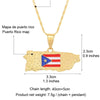 Puerto Rico Map Men's Pendant Exquisite Punk Hip Hop Necklace Party Club Men's Jewelry Accessories 2022 Necklace Trend