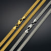 Punk 6mm Snake Neck Chains For Men Women  Gold/Silver Color Chokers Long Collier Necklace Jewelry  XL776